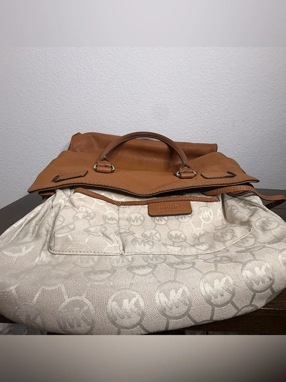 Michael Kors structured leather